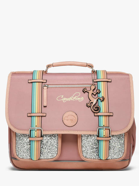 Cartable Enfant 2 Compartiments Vintage Fantasy Cameleon Rose vintage fantasy CA38