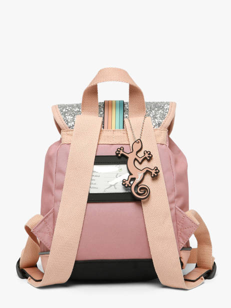 Sac à Dos 1 Compartiment Vintage Fantasy Cameleon Rose vintage fantasy SD25 vue secondaire 3