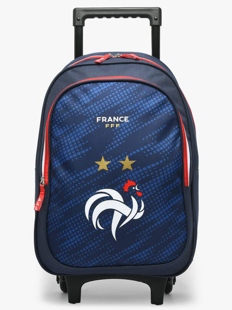 Sac A Dos à Roulettes 1 Compartiment Federat. france football Bleu fff 25BX204R