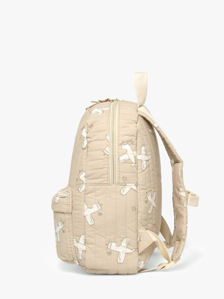 Mini Sac à Dos Kidzroom Beige wonderful worlds 1678 vue secondaire 2