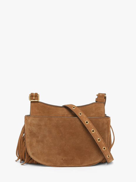 Sac Bandoulière Dryden Cuir Lauren ralph lauren Marron dryden 31P11793 vue secondaire 4