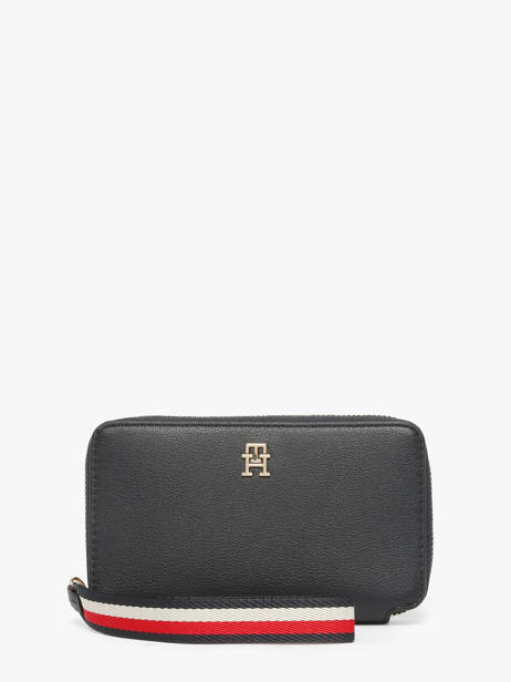 Portefeuille Tommy hilfiger Bleu th logotape AW18699