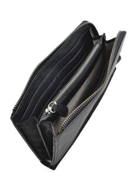 Portefeuille Vintage Cuir Nat et nin Noir vintage LINN vue secondaire 3