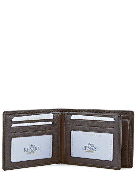 Portefeuille Foulonne Cuir Yves renard Marron foulonne 2377 vue secondaire 4