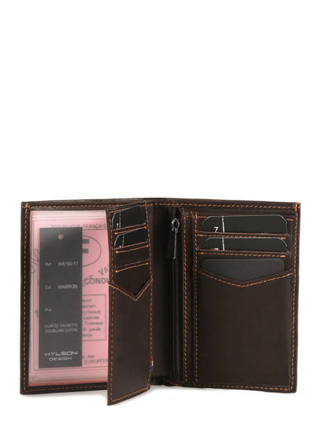 Portefeuille Rio Cuir Wylson Marron rio W8190-11 vue secondaire 1