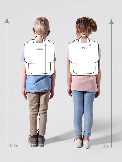 Sac De Sport Small Friends Affenzahn Orange gymbag GYM1 vue secondaire 1