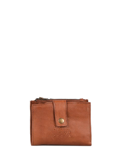 Porte-monnaie Porte-cartes Cow Cuir Basilic pepper Marron cow BCOW94 vue secondaire 1
