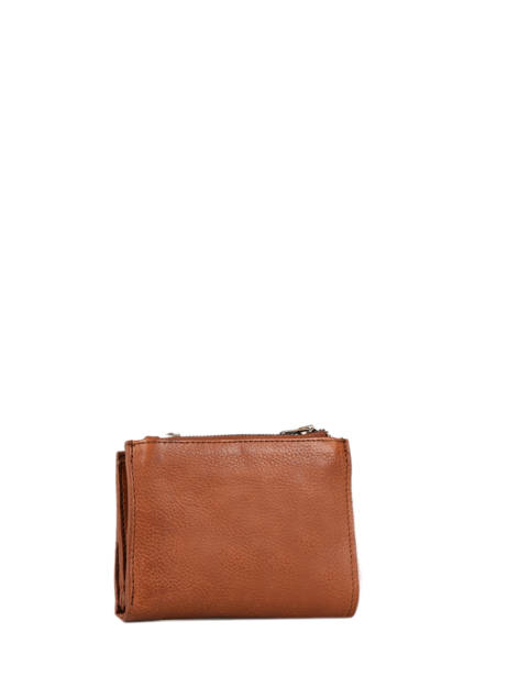 Porte-monnaie Porte-cartes Cow Cuir Basilic pepper Marron cow BCOW94 vue secondaire 3