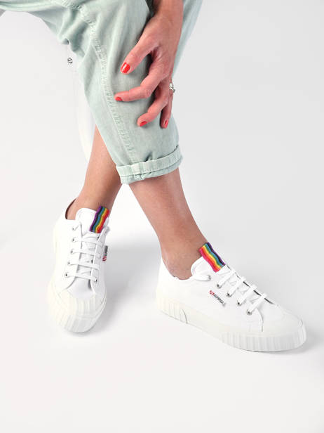 Sneakers 2630 Stripe Superga Blanc women S51212W vue secondaire 3