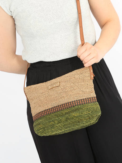 Sac Bandoulière L'atelier Du Crochet Le voyage en panier Beige l'atelier du crochet AM730 vue secondaire 1