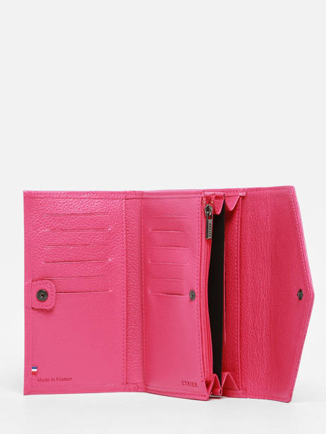 Portefeuille Madras Cuir Etrier Rose madras EMAD701 vue secondaire 1