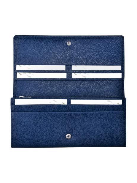 Longchamp Le foulonné Portefeuilles Bleu